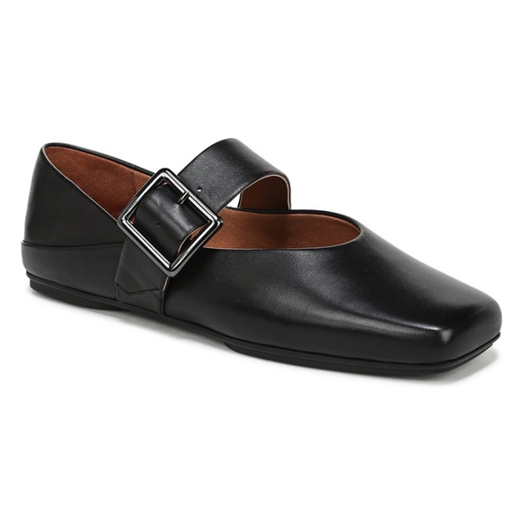 Franco Sarto Black OAKES Square Toed Ballet Flats